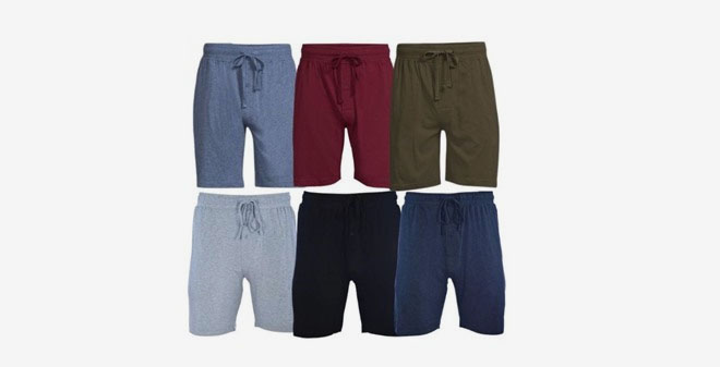 Real Essentials Mens Cotton Lounge Jogger Shorts Real Essentials Mens Cotton Lounge Jogger Shorts