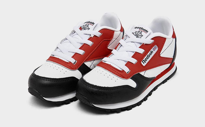 Reebok Toddler Classic Leather Casual Shoes in Vector Red Color