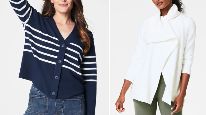 SPANX AirEssentials Cardigan and AirEssentials Open Wrap Cardigan SPANX AirEssentials Cardigan and AirEssentials Open Wrap Cardigan