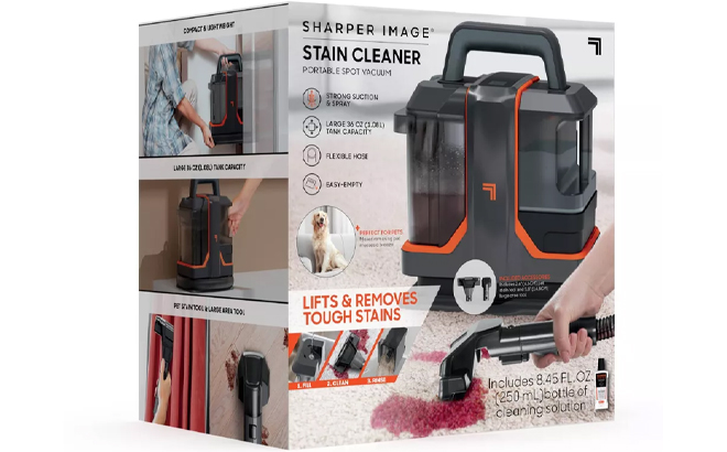 Sharper Image Stain Cleaner Portable Spot Vacuum