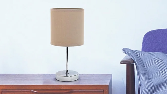 Simple Designs Chrome Metal Basic Table Lamp Simple Designs Chrome Metal Basic Table Lamp