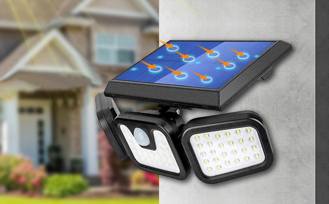 Solar Motion Sensor Lights 2 Pack