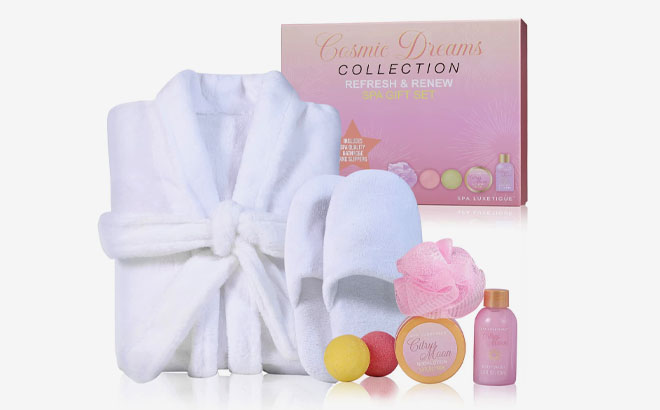 Spa Luxetique Robe and Slippers Spa Set