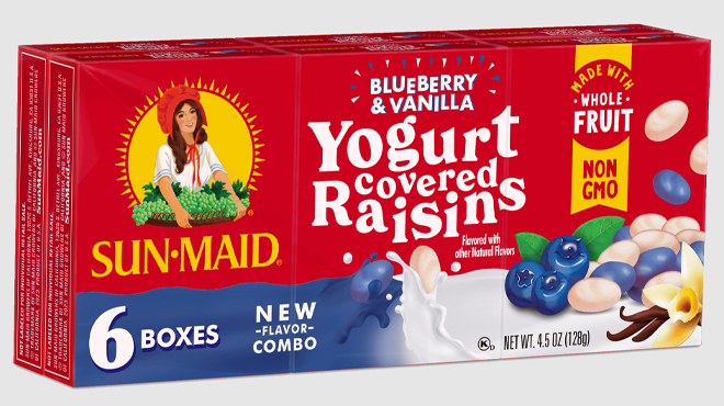 Sun Maid Blueberry Vanilla Raisins 6 Pack