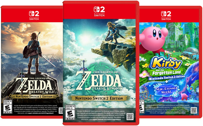 The Legend of Zelda and Kirby Nintendo Switch 2 Games