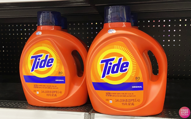 Tide 80 Loads Liquid Laundry Detergent on Shelf