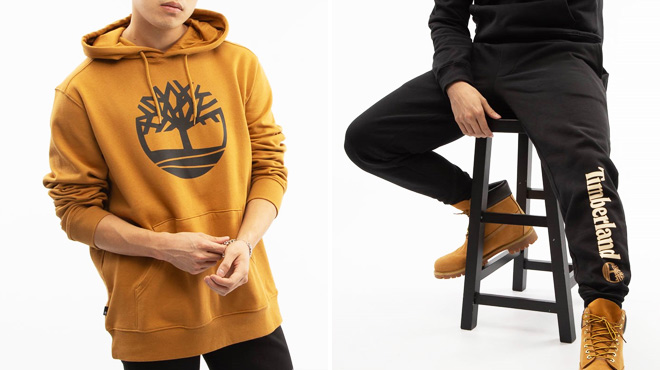 Timberland Mens Logo Hoodie