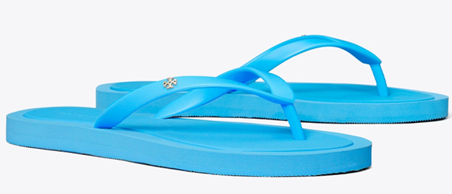 Tory Burch Kira Padded Flip Flops in Cave Blue Color Tory Burch Kira Padded Flip Flops in Cave Blue Color