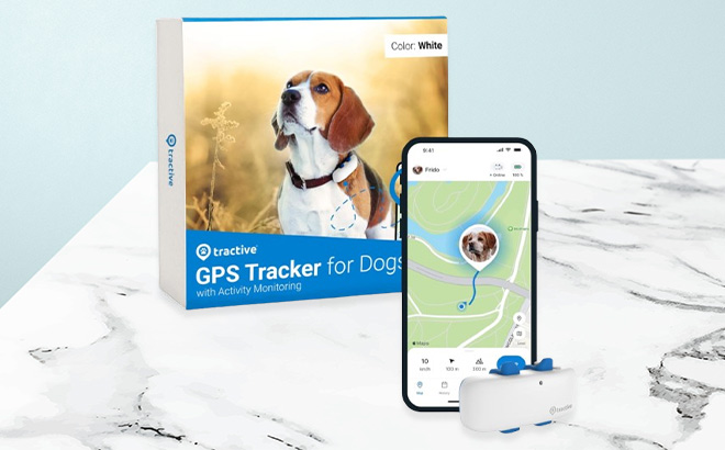 Tractive GPS Dog Tracker on the Table