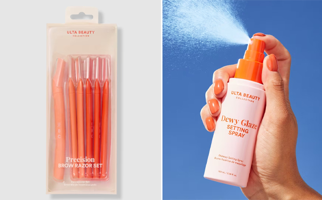 ULTA Beauty COllection Precision Face Razor Set and Dewy Glaze Setting Spray