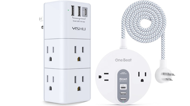 USB Multi Plug Outlet Extender