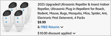 Ultrasonic Pest Repeller 4 Pack Screenshot