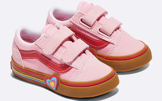 VANS Toddler Old Skool V Heart Shoes