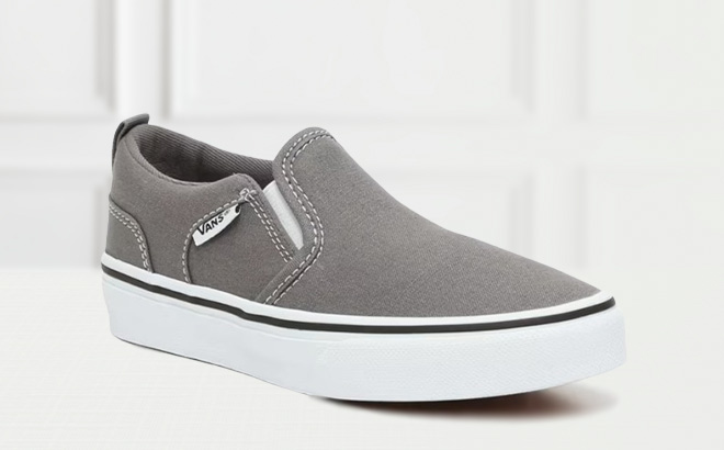 Vans Asher Slip On Sneaker on the Table