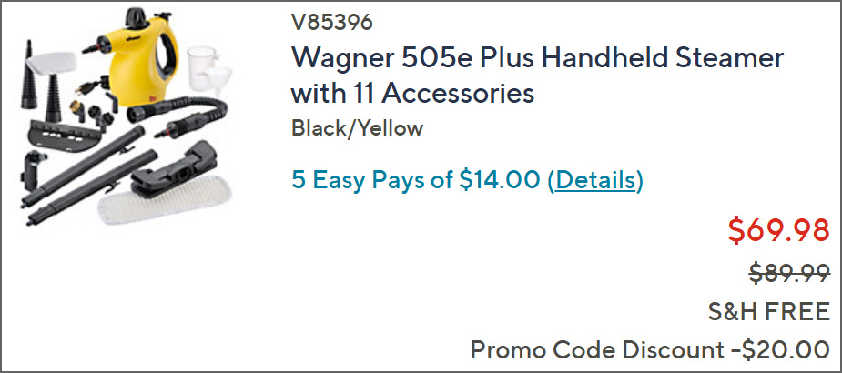 Wagner Handheld Steamer at Checkout