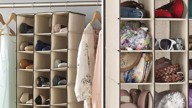 Whitmor 30 Section Hanging Shoe Shelves