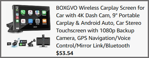 Wireless Carplay Screen Summary