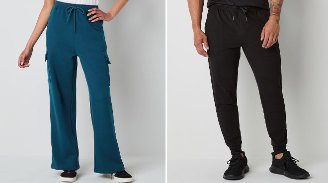 Womens Wide Leg Sweatpants and Mens Workout Pants Womens Wide Leg Sweatpants and Mens Workout Pants