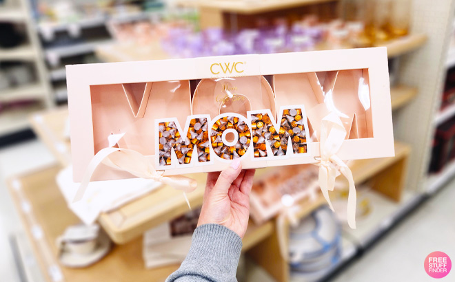 a Person Holding Cook With Color Fillable Word Food Storage MOM Gift Box