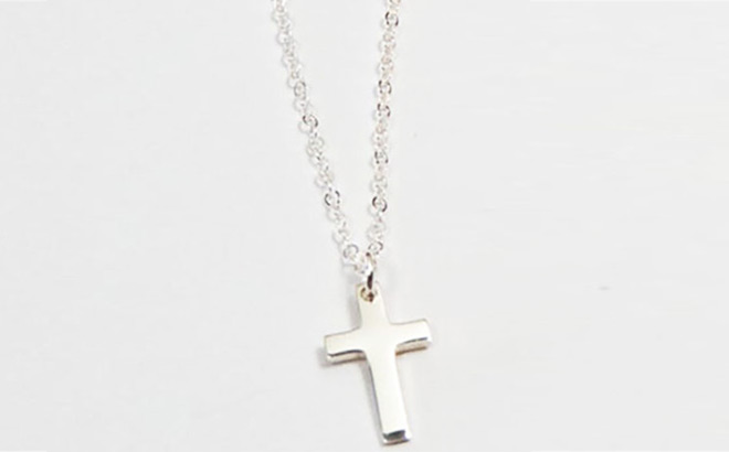 18K Gold Plated Tiny Cross Necklace