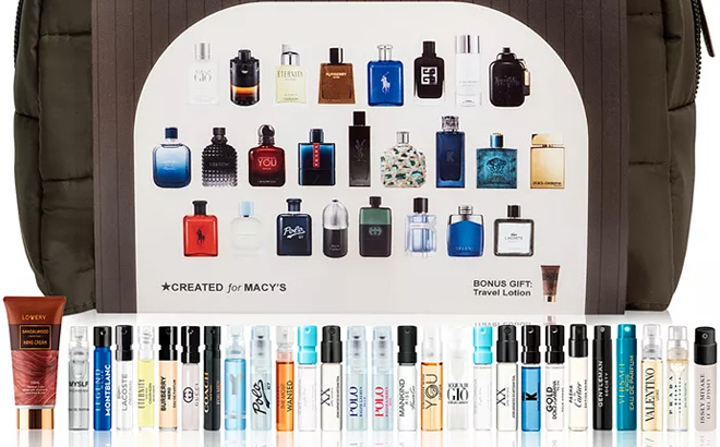 26 Piece Fragrance Sampler Set For Him