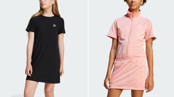 Adidas Kids Ribbed Dress and Adidas Kids Firebird Dress