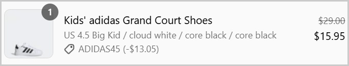 Adidas Kids Shoes at Checkout Adidas Kids Shoes at Checkout