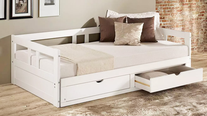 Alaterre Furniture Melody Extendable Storage Day Bed Alaterre Furniture Melody Extendable Storage Day Bed