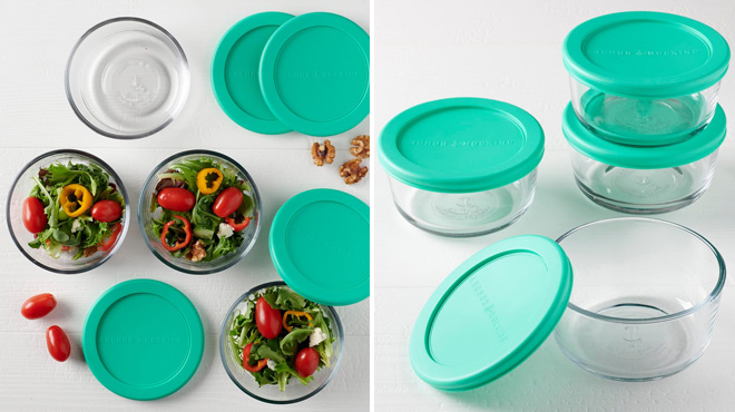 Anchor Hocking Glass Food Storage Set Anchor Hocking Glass Food Storage Set