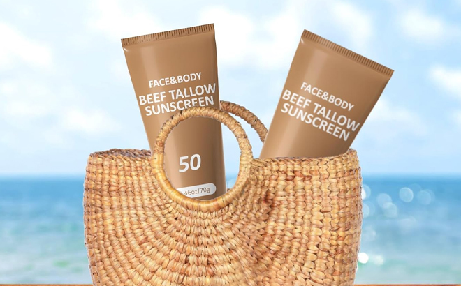 Beef Tallow Sunscreen 50SPF Sunscreen for Face Body Beef Tallow Sunscreen 50SPF Sunscreen for Face Body