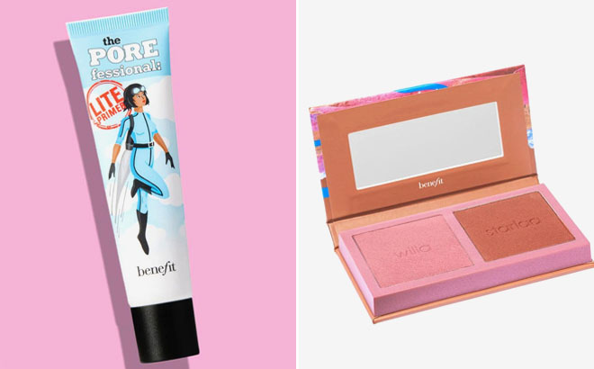 Benefit Cosmetics Lite Primer and Blush Palette Value Set Benefit Cosmetics Lite Primer and Blush Palette Value Set