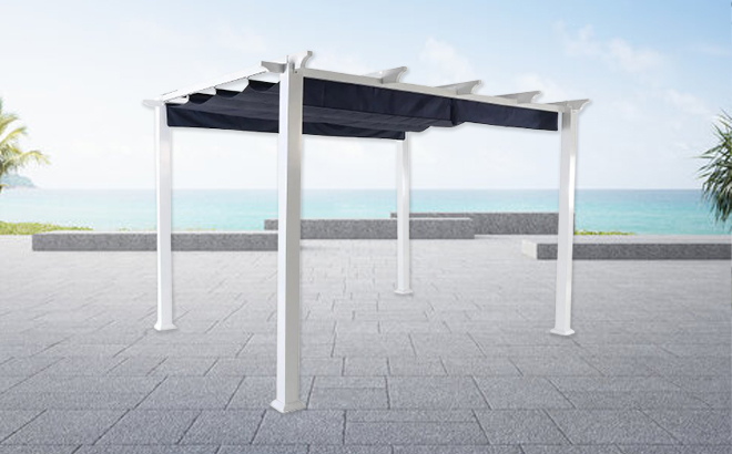 Better Homes & Gardens Meritmoor Steel Pergola with Canopy
