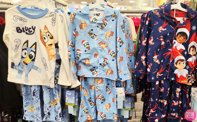 Bluey Boys 2 Piece Christmas Coat Pajama Set Bluey Boys 2 Piece Christmas Coat Pajama Set