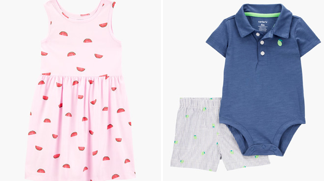 Carters Kid Watermelon Tank Dress