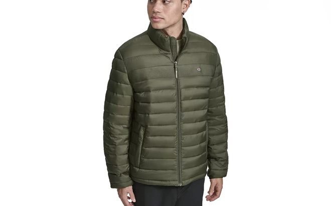 Champion Mens Lightweight Packable Puffer Jacket