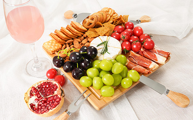 Charcuterie Board Set with Slide Out Drawer Charcuterie Board Set with Slide Out Drawer