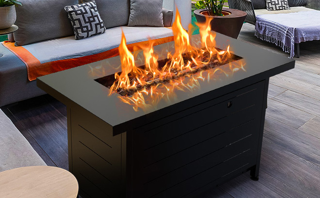 Ciays 42 Inch Gas Fire Pit Table