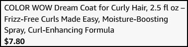 Color Wow Hair Spray Checkout Page