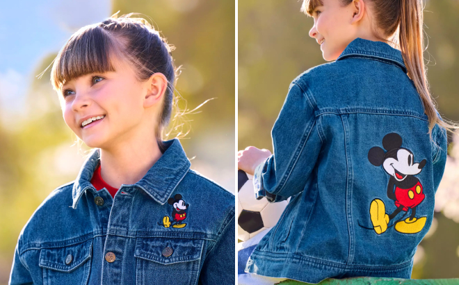 Disney Mickey Mouse Kids Denim Jacket Disney Mickey Mouse Kids Denim Jacket