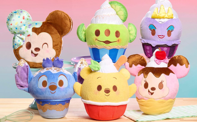 Disney Munchling Plush Toys on the Table Disney Munchling Plush Toys on the Table