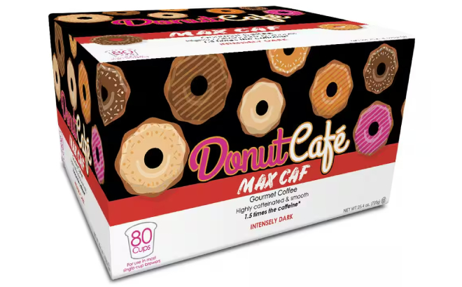 Donut Cafe Coffee Single Cups Max Caf 80 Count