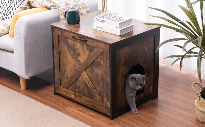 Dwanton Cat Litter Box Furniture Dwanton Cat Litter Box Furniture