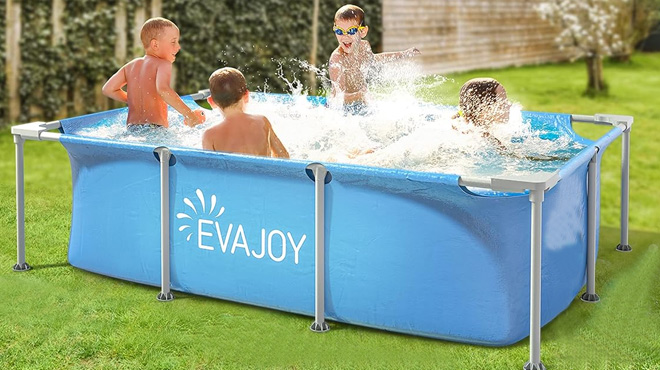 EVAJOY Metal Frame Swimming Pool