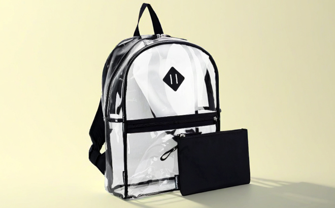 Eastsports Clear Backpack with Pencil Case