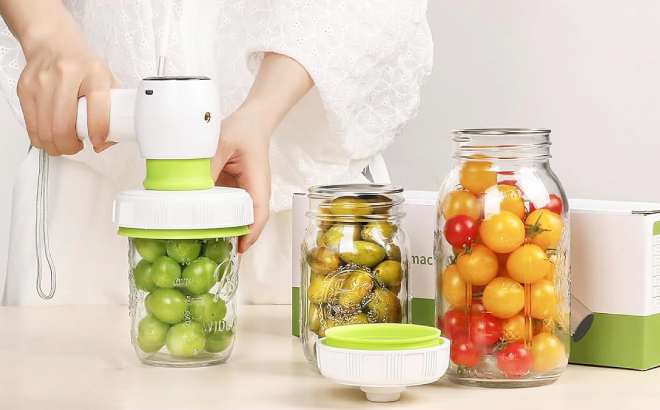 Electric Mason Jar Vacuum Sealer