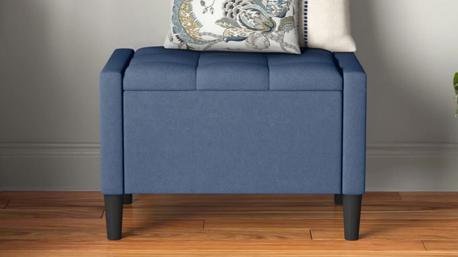 Friesen Polyester Blend Upholstered Storage Bench