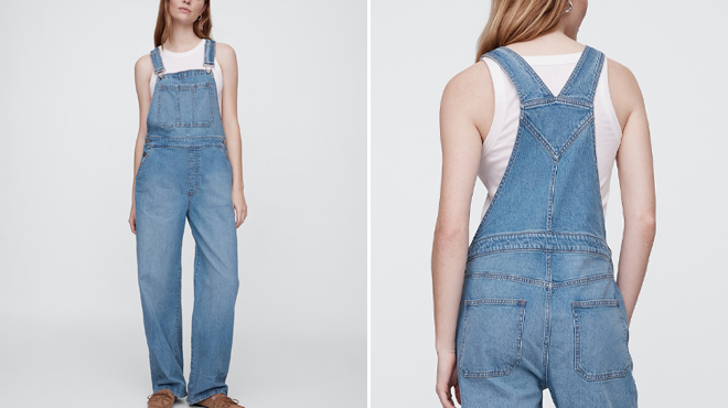 GAP Factory Relaxed Denim Overalls