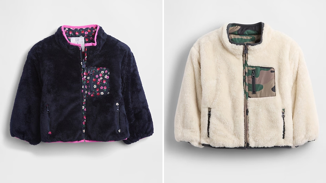 GAP Kids Reversible Sherpa Jackets