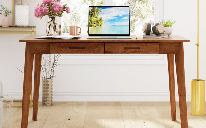 George Oliver Caidence 2 Drawer Writing Desk