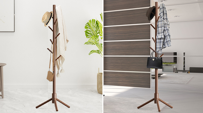 Haddockway Wooden Coat Rack